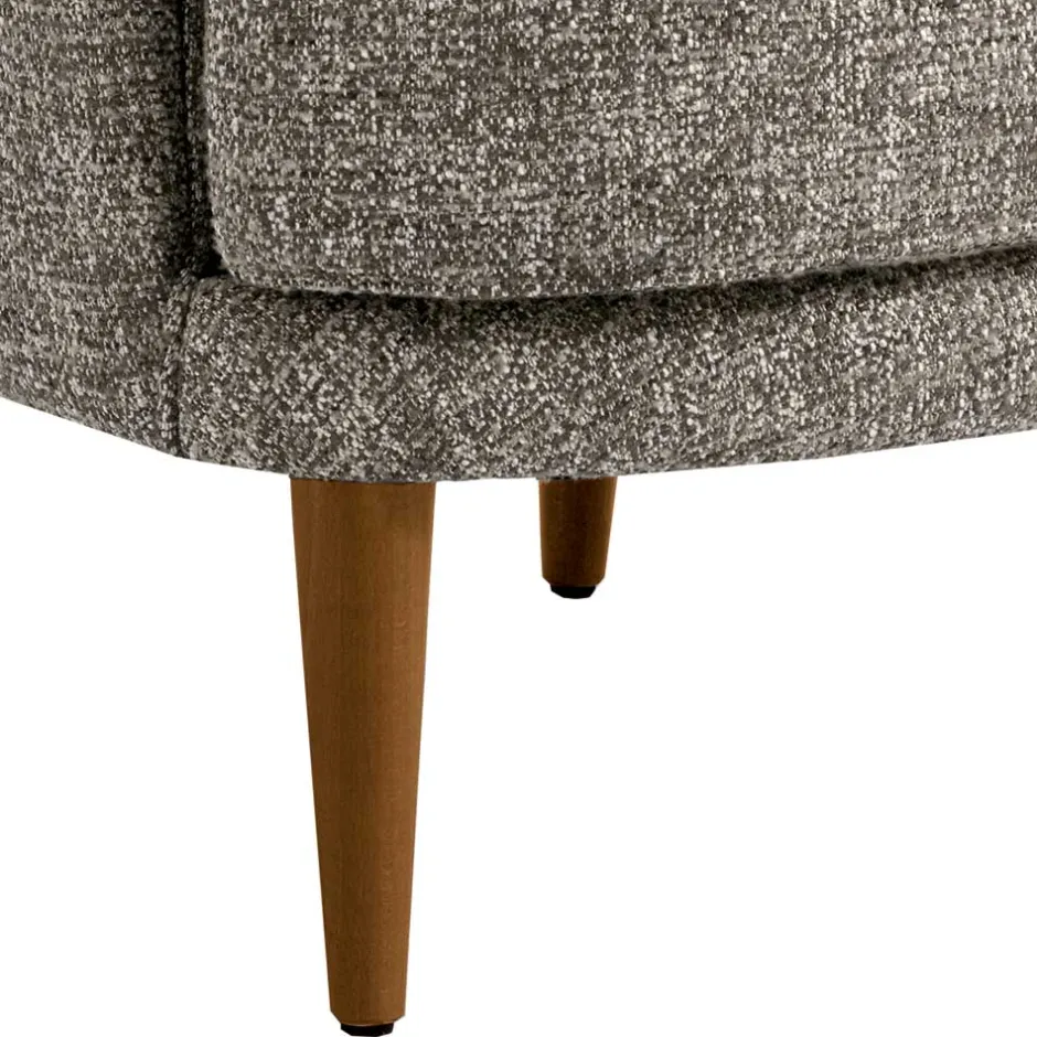 Moderner Ohrensessel in Beigegrau Boucle - Curemo^Wohnen New