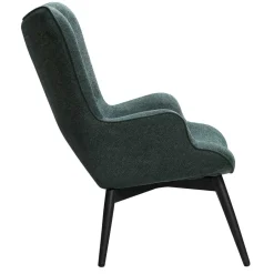 Wohnen Moderner Ohrensessel in Dunkelgrün - Diamora