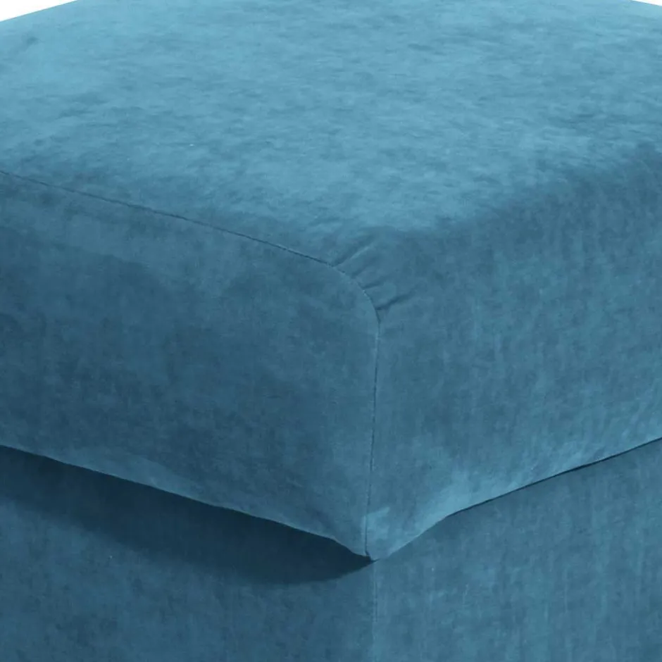 Moderner Ohrensessel in Petrol Velours - Lewis^Wohnen Discount