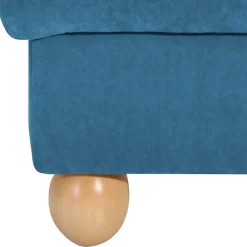 Moderner Ohrensessel in Petrol Velours - Lewis^Wohnen Discount