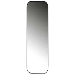 Moderner Oval Spiegel in Schwarz - Locila^Wohnen