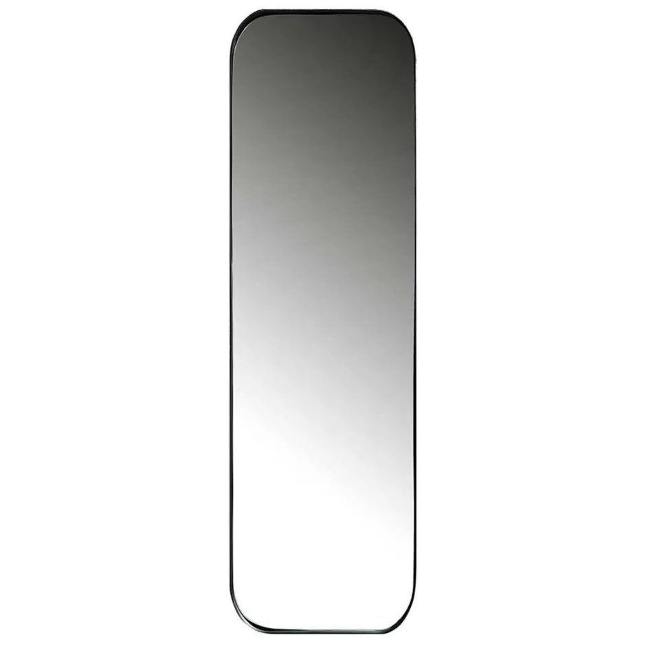 Moderner Oval Spiegel in Schwarz - Locila^Wohnen