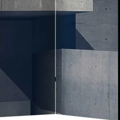 Wohnen Moderner Paravent mit Beton Quader Motiv - Cosmonata