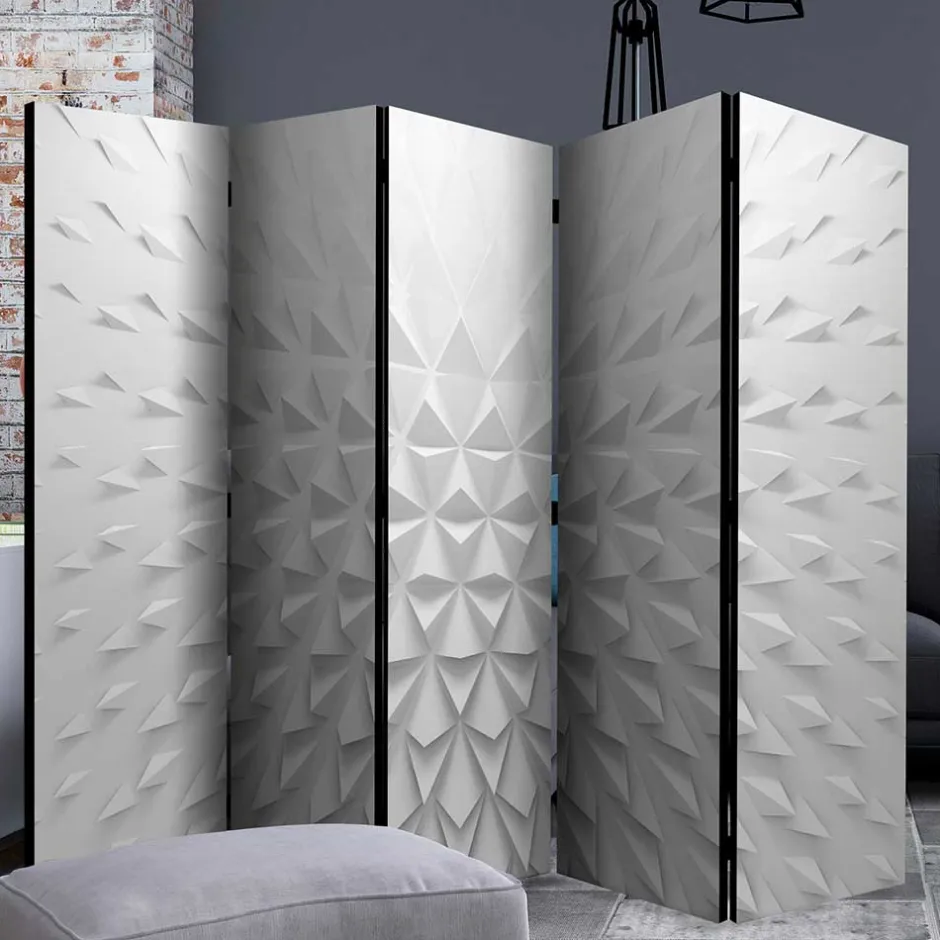 Wohnen Moderner Paravent mit 3D Tetraeder Muster - Viamo