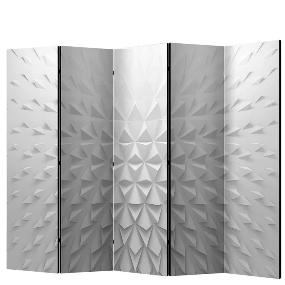 Wohnen Moderner Paravent mit 3D Tetraeder Muster - Viamo