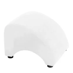 Wohnen Moderner Polsterhocker in Cremefarben - Crocinol