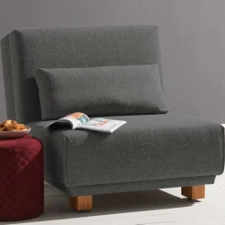 Moderner Schlafsessel in Dunkelgrau & Eiche - Amare^Wohnen Outlet