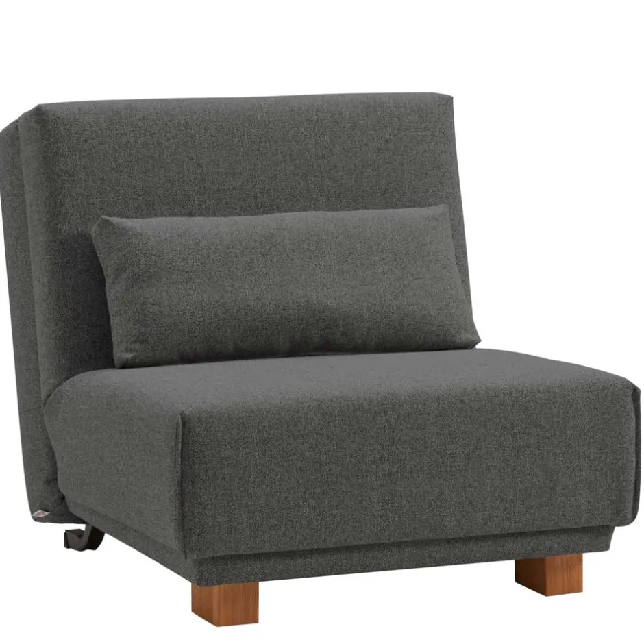 Moderner Schlafsessel in Dunkelgrau & Eiche - Amare^Wohnen Outlet