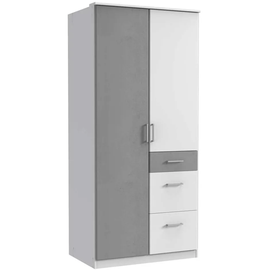 Moderner Schlafzimmerschrank zweifarbig - Karimos^Wohnen Outlet