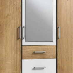 Wohnen Moderner Schlafzimmerschrank mit Spiegel - Curacao