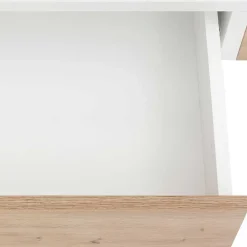 Wohnen Moderner Schminktisch in Weiß und Wildeiche - Turena