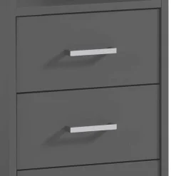 Kinder Wohnen Moderner Schreibtisch in Anthrazit - Brasova