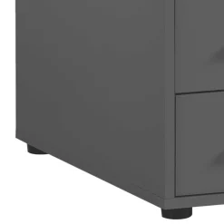 Kinder Wohnen Moderner Schreibtisch in Anthrazit - Brasova