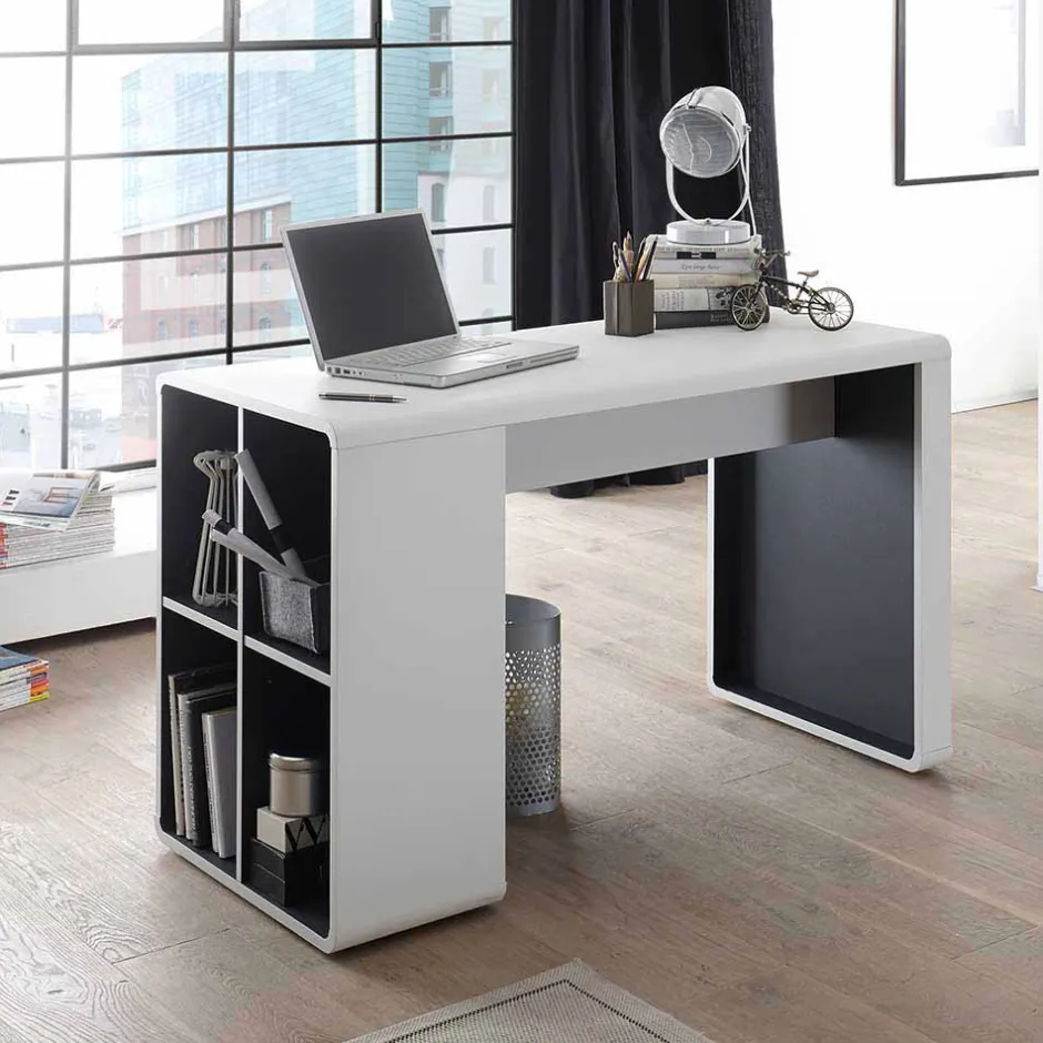 Moderner Schreibtisch mit Regal - Compadro^Wohnen Clearance
