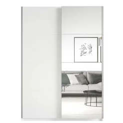 Moderner Schwebetürenschrank in Weiß - Juleste^Wohnen Online