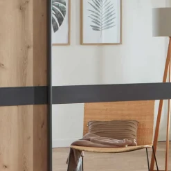 Wohnen Moderner Schwebetürenschrank mit Spiegel - Ulapos