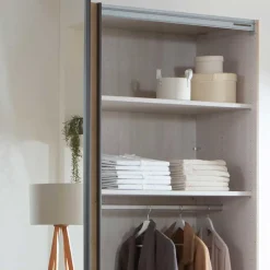 Wohnen Moderner Schwebetürenschrank mit Spiegel - Ulapos