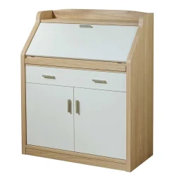 Moderner Sekretär in Creme & Eiche Bianco - Jamaica^Wohnen Best