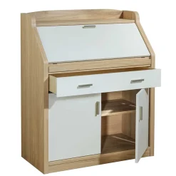 Moderner Sekretär in Creme & Eiche Bianco - Jamaica^Wohnen Best