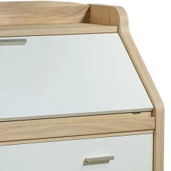 Moderner Sekretär in Creme & Eiche Bianco - Jamaica^Wohnen Best