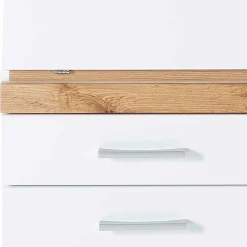 Moderner Sekretär in Weiß & Eiche Optik - Bistrita^Wohnen Outlet