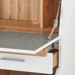 Moderner Sekretär in Weiß & Eiche Optik - Bistrita^Wohnen Outlet