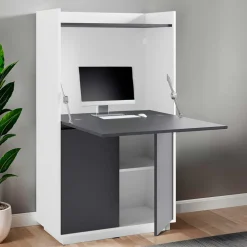 Moderner Sekretär in Weiß und Anthrazit - Exotica^Wohnen Online