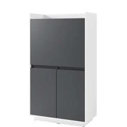 Moderner Sekretär in Weiß und Anthrazit - Exotica^Wohnen Online