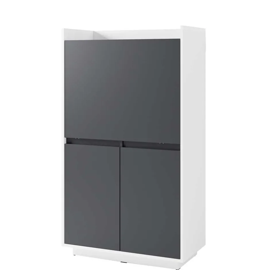 Moderner Sekretär in Weiß und Anthrazit - Exotica^Wohnen Online