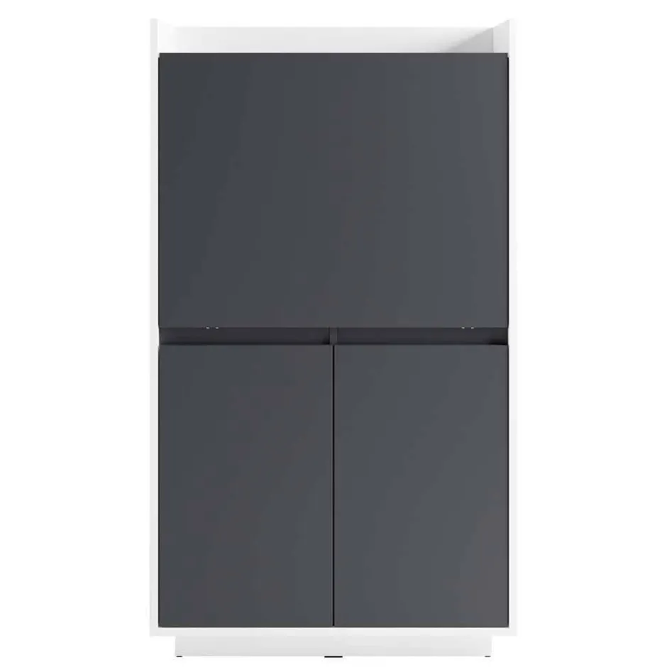 Moderner Sekretär in Weiß und Anthrazit - Exotica^Wohnen Online