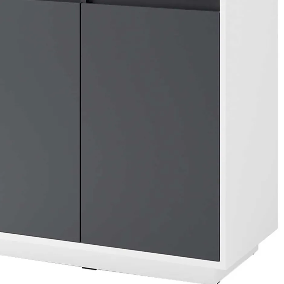 Moderner Sekretär in Weiß und Anthrazit - Exotica^Wohnen Online