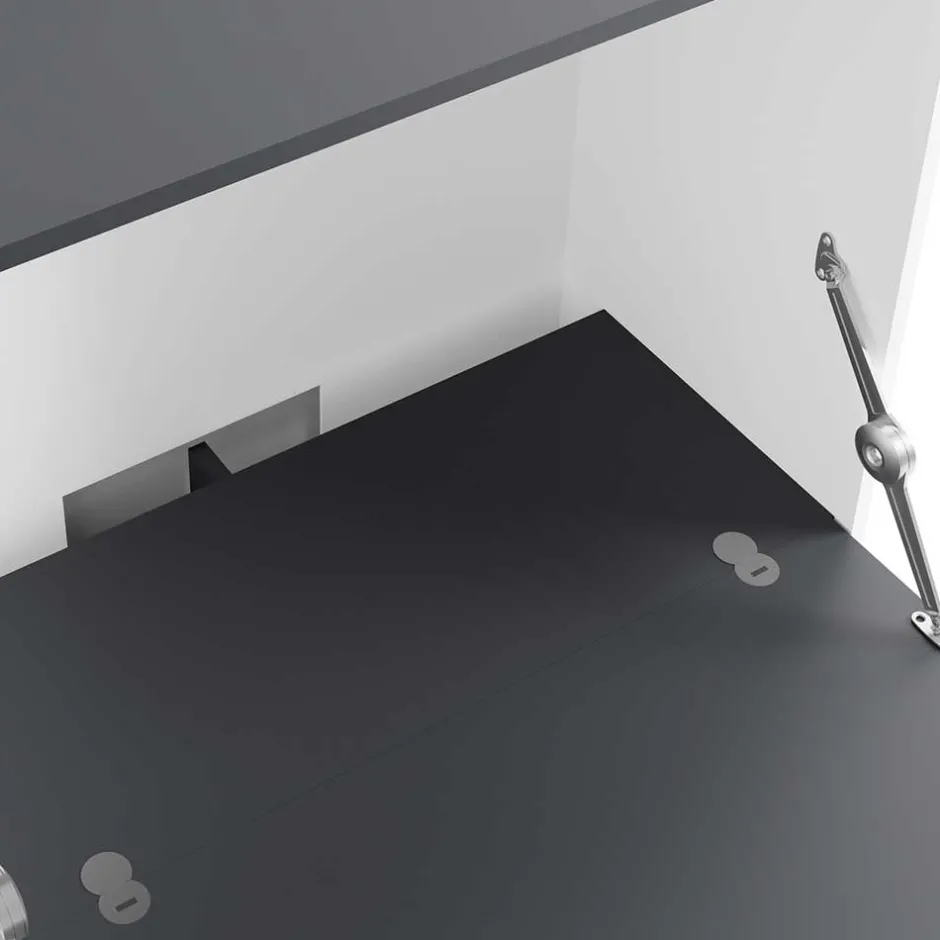 Moderner Sekretär in Weiß und Anthrazit - Exotica^Wohnen Online