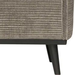 Wohnen Moderner Sessel mit Federkern in Graubraun - Shoh