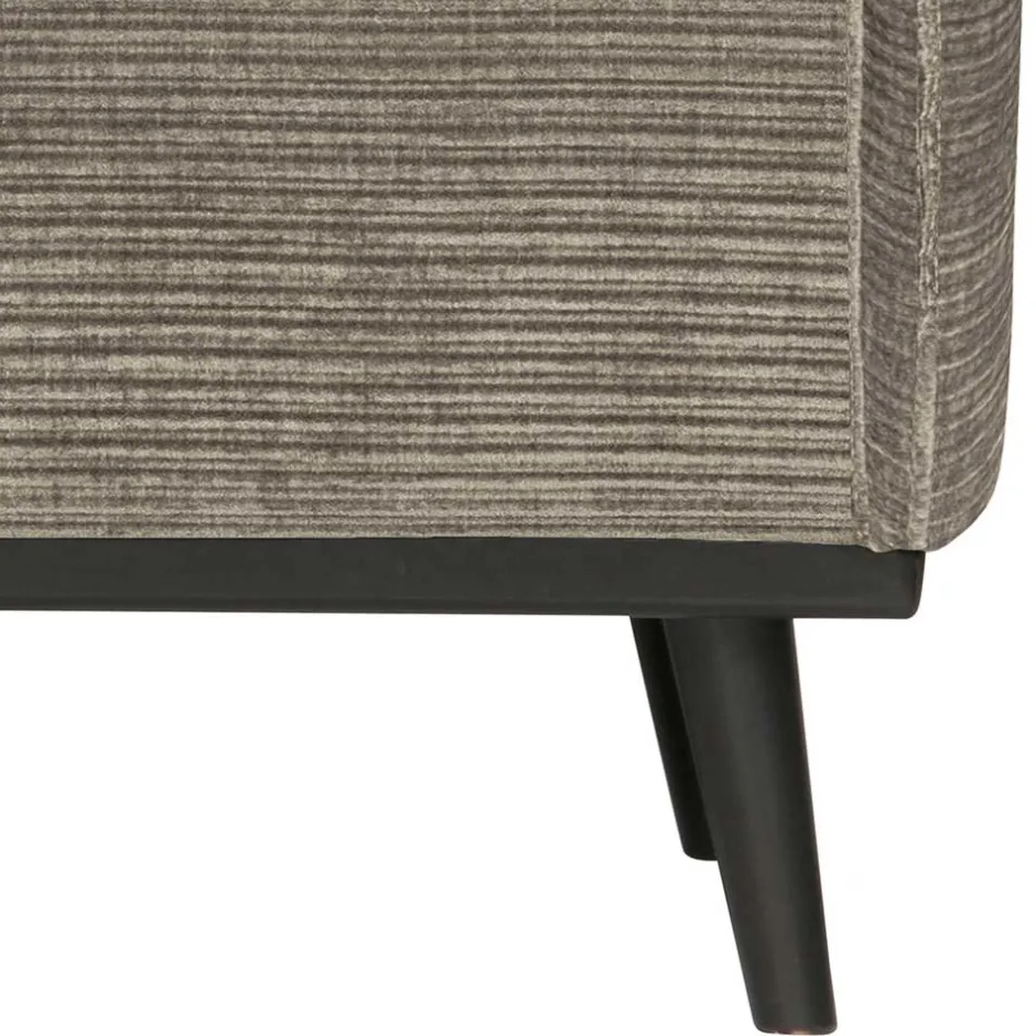 Wohnen Moderner Sessel mit Federkern in Graubraun - Shoh