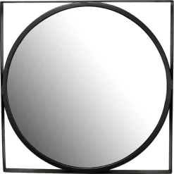 Wohnen Moderner Spiegel mit Metallrahmen - Champagne