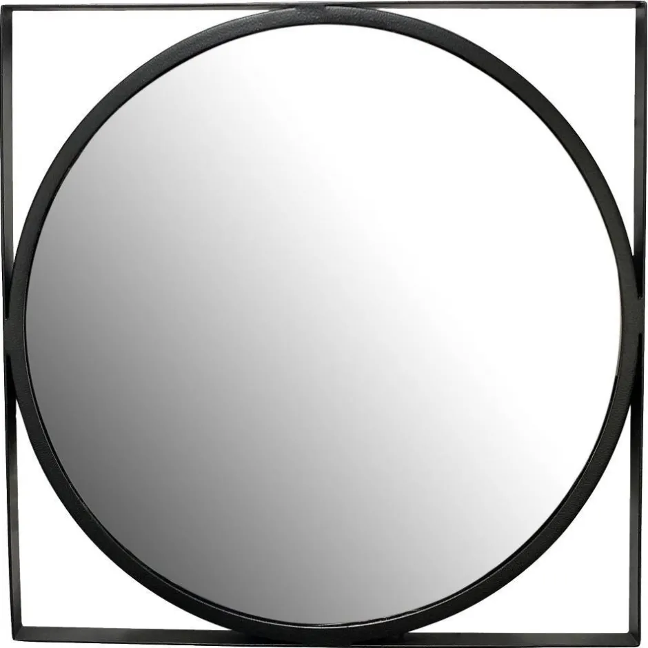 Wohnen Moderner Spiegel mit Metallrahmen - Champagne