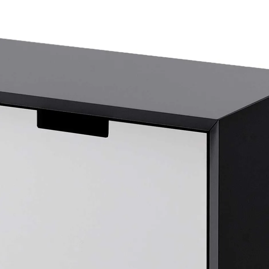 Wohnen Moderner TV Unterschrank in Weiß & Grau - Vadids