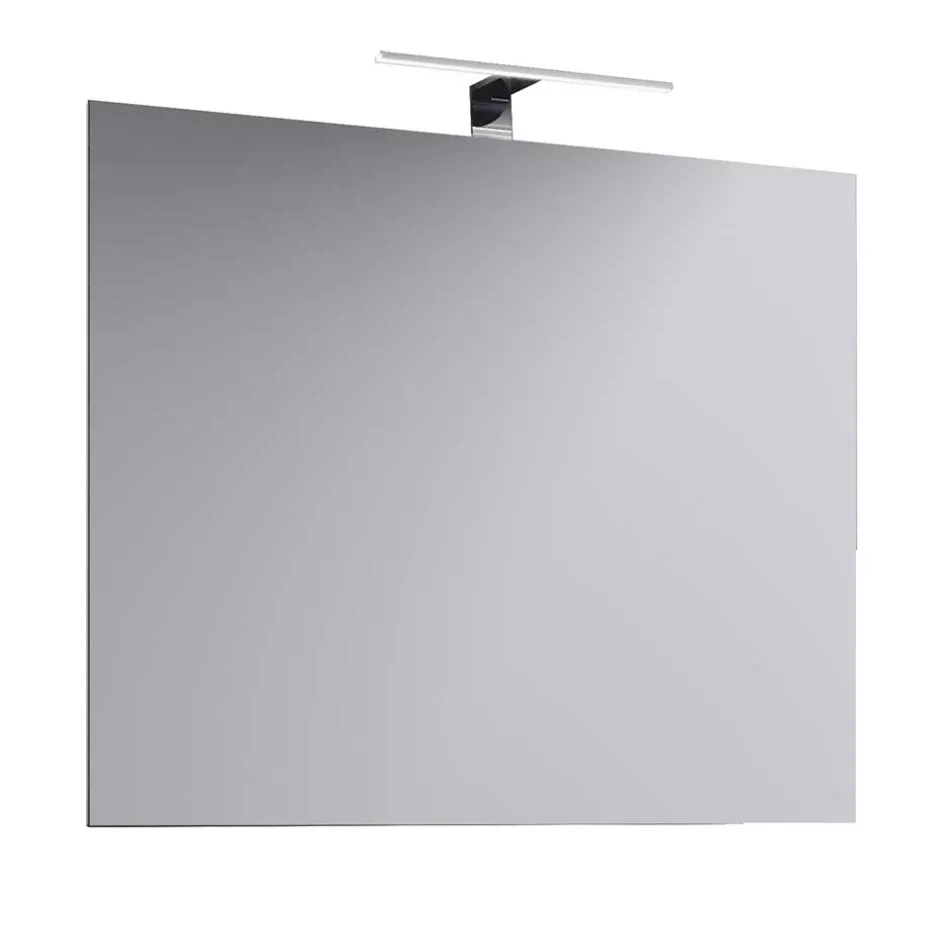 Wohnen Moderner Waschtisch & Badspiegel - Balisca (zweiteilig)