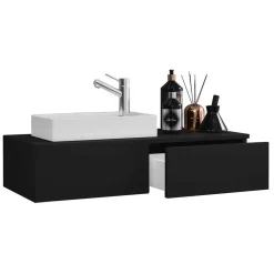 Wohnen Moderner Waschtisch & Badspiegel - Balisca (zweiteilig)