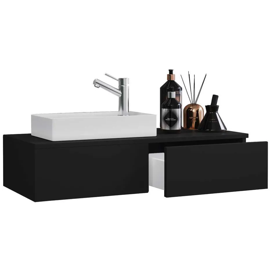 Wohnen Moderner Waschtisch & Badspiegel - Balisca (zweiteilig)