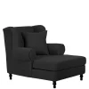 Moderner XXL Ohrensessel in Schwarz - Halolas^Wohnen Discount