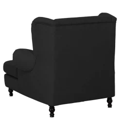 Moderner XXL Ohrensessel in Schwarz - Halolas^Wohnen Discount