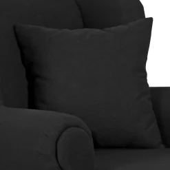 Moderner XXL Ohrensessel in Schwarz - Halolas^Wohnen Discount