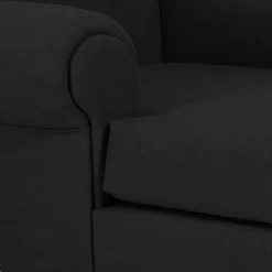 Moderner XXL Ohrensessel in Schwarz - Halolas^Wohnen Discount