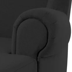 Moderner XXL Ohrensessel in Schwarz - Halolas^Wohnen Discount