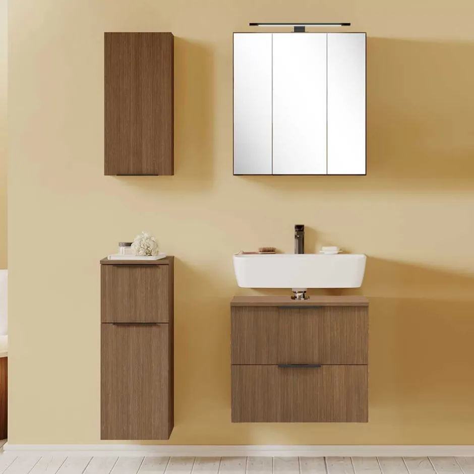 Wohnen Modernes Badezimmer - Möbelset - Ucaida (vierteilig)