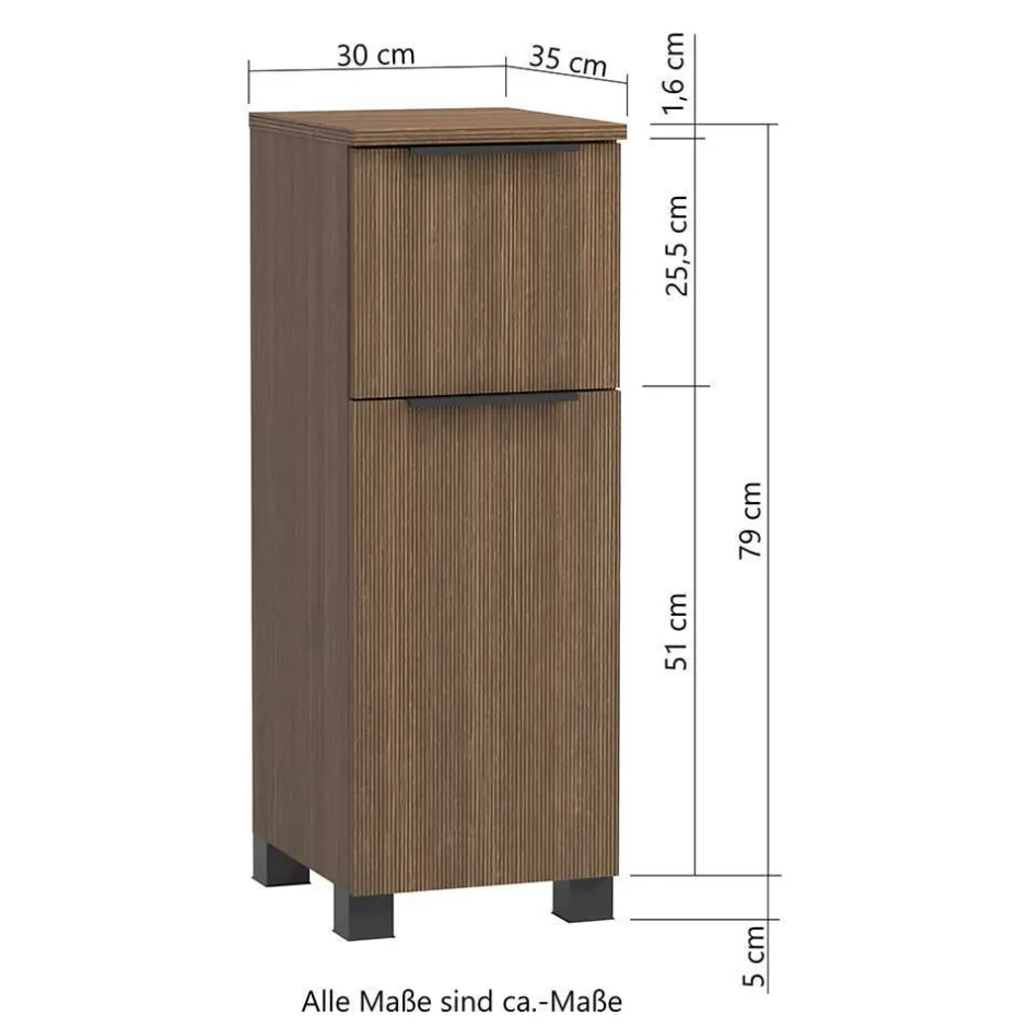 Wohnen Modernes Badezimmer - Möbelset - Ucaida (vierteilig)