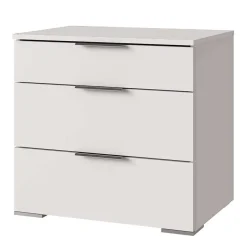 Wohnen Modernes Bett in Weiß mit Dunkelgrau - Oledra