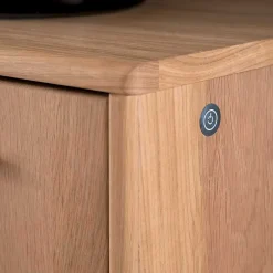 Modernes Eiche Sideboard mit Glaseinsätzen - Assela^Wohnen