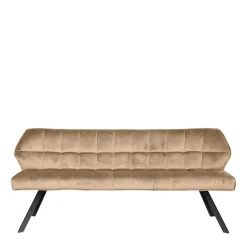 Modernes Esstisch Sofa in Beige Samt - Foxxy^Wohnen Hot